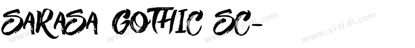 sarasa Gothic sc字体转换
